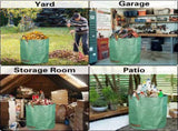 3-Pack 72 Gallon Yard Waste Bags, Reusable Heavy Duty Collapsible Garden Leaf Bags with Plastic V1258-DP02-C-232