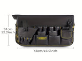 Black bucket organizer, storage, heavy duty organizer, multiple pockets, DIY V1106-148-SIL-80786
