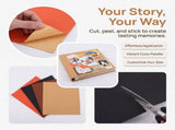 20pcs Book Cloth Faux , Self Adhesive & Multicolor, 12x10 V1370-AZ4-18377