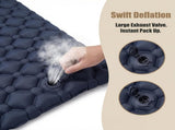 Ultralight Inflatable Camping Sleeping Pad with Built-In Pillow, Waterproof TPU Coating and Compact V1189-LC-KF-00031