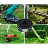 6 Pack Replacement Spools Compatible with Parkside PRTA 20-Li C3 IAN351753 Cordless Trimmer V1237-ZY-528-014
