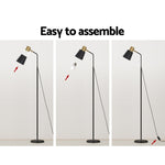 Artiss Floor Lamp LED Light Stand Modern Home Living Room Office Reading Black SF-B-F26150