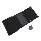 25W 5V Foldable Solar Charger Kit 8 Fold Solar Panels with 1 to 3 USB Charging Cable and Climbing V1294-YM0718-3114220058611