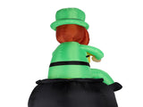 Luminous Gas Model St Patrick Day Inflatable Decoration Sitting Leprechaun for Indoor Outdoor V1294-YM0901-3115230150613