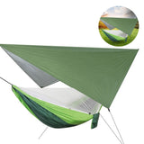 Portable Hanging Camping Hammock with Mosquito Net Canopy Rain Cover for Courtyard Garden V1294-YM0901-3116200038911