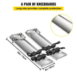 Concrete Knee Boards 70cm x 20cm Slider Knee Boards, Kneeler Board Stainless Steel Kneeboards, V952-HNTXGB30X8WHD0001V0