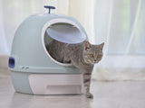 YES4PETS Cat Toilet Litter Box Tray House W Sky window Drawer Photocatalyst Purifier Blue V278-AT1002-2-PURIFIER-BLUE