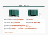 Bottom Locking Privacy Slats, Double-Wall Vertical Bottom-Locking Slats with Wings for Chain-Link V952-SBDYYSBTSBDYG4UFTV0