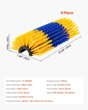 Livestock Scratching Brush, 6 Pcs Horse Brush with 12 Screws, 20 x 7.5 in Cow Scratcher, for Back V952-SCZNS6JDH00096TWIV0