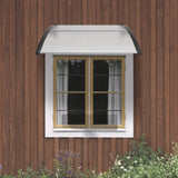 Window Door Awning Canopy 40" x 40", UPF 50 Polycarbonate Entry Door Outdoor Window Awning V952-MCZYPYCBS4040ML75V0