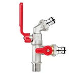 Frost-proof water tap- Outdoor tap with double outlets, leak-resistant use, frost protection, V1189-LC-LY-00051