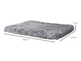 PaWz Dog Mat Pet Calming Bed Memory XXL Charcoal XX-Large PT1139-XXL-CH