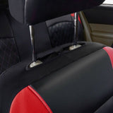 Full Set Car Seat Covers, Premium Waterproof PU Leather Cushion Protectors, Split Front and Rear V1192-AZ-W-9849