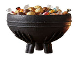 Skeleton Hands Cauldron Planter, Black Resin Witch Pot With Spooky Claw Hand Base, Halloween V1366-AZ2-W-13182