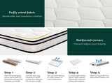 22cm Giselle Mattress Single Size MATTRESS-E-PLUSH-22-S