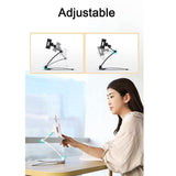 Tablet Stand Kitchen Desktop Aluminium Phone Tablet Stand Wall Mount Laptop Stand Large Clip V1263-JX-7789