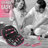 63-Piece Essential Home Repair Tool Kit with Portable Zipper Case V888-ELOSUNG35759