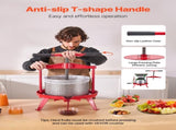 2.38 Gal/9L Fruit Wine Press, Stainless Steel Basket with Cross-beam and Triangular Structure, V952-GJYZJLSBXG9LCJBFPV0