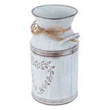 Rustic Galvanized Metal Flower Vase Bucket Planter Pot Tin Container for Garden and Country Style V1369-AZ3-W-18728