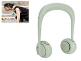 Mini Hands Free Fan USB Charging Hanging Neck Cooling Fan Adjustable 3-Speed WindGreen V1294-YM0901-3113210031013
