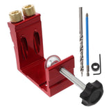 Portable Pocket Hole Kit with 15 Degree Angle Drill for Woodworking and Carpentry Tools Set V1192-AZ-W-20446