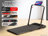 Powertrain K300 Black Foldable 2-in-1 Under Desk Walking Pad Treadmill 1.5HP 10kph Incline Home TML-HSM-K300-BK