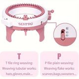 48-Needle Pink Knitting Machine Kit for DIY Crafts V728-LP601099660283877