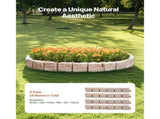 Fake Stone Landscape Edging1190 x 100 x 155mm Lawn Edging Fade-Resistant Brown V952-RZSPZZCCZS0081JN2V0