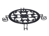 Flower Pot Stand Black Elegant Light Weight Stable Wrought Iron Plant Riser for Living Room Balcony V1294-YM0714-3115210201911