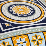 J Elliot Home Kasbah Luxury Filled Cushion 50 x 50cm Blue V442-IDC-CUSHION-KASBAH-BLUE-SQ