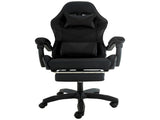 Sarantino Cueva Reclining High Back Office Gaming Chair Black Retractable Footrest Computer Sea CHR-ASA-CUE-BK