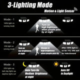 74 LED Solar Motion Sensor Light with Movement Detection, 3 Brightness Modes Outdoor Wall Lamp, V1232-TYNGYD001