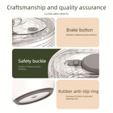 6L Manual Salad Spinner with One Touch Brake Button, Large Capacity Vegetable Fruit Dryer Washer for V1265-YY-254