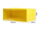 Stacked Sneaker Display Case 6x Clear Yellow SO1023-6PCS-YL_NZ
