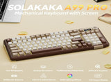 Solakaka A99PRO 3Mode RGB Mechanical Keyboard, Milk-Coffee-Brown V1300-A99PRO-MILK-COFFEE-BROWN