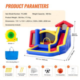Inflatable Bounce House, Outdoor High Quality Playhouse Trampoline, Jumping Bouncer with Blower, V952-CQCBBHYC910PNGK5GV3