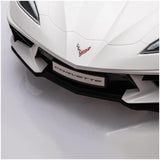 12V Licensed V8 Corvette Battery Powered Sports Kids Ride On Car White V580-CAR-OZ-V8-WH