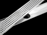 900mm Bathroom Shower Stainless Steel Grate Drain w/Centre outlet Floor Waste Square Pattern V63-832811