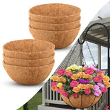 Coco Liners for 10 Inch, 6 Pack Round Hanging Basket Liners, Coconut Fiber Liners for V1369-AZ3-W-02443