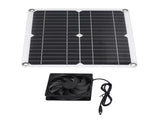 12W Solar Panel Fan Kit USB Solar Powered Fan for Greenhouses Sheds Pet Houses Mobile Phone Charging V1294-YM0715-3114220045311