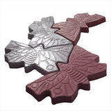 Path Maker Butterfly Stepping Stone Mold Concrete Cement Brick Mould for Park Garden Black Patio V1192-AZ-W-22565
