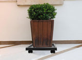 Heavy Duty Plant with Smooth Casters, Grey PP Resin, Perfect for Indoor and Outdoor Use V1192-AZ-W-25071