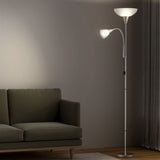 Artiss Floor Lamp Mother and Child Modern Home Living Room Office Reading Silver LAMP-FLOOR-SF-1171-SL