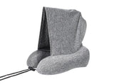 Hooded U Shaped Pillow Removable Neck Protection Memory Cotton Neck Pillow for Home Outdoor V1294-YM0512-3117220246313
