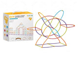 DIY Flexible Straw Building Blocks for Kids Ages 3-6, Creative Educational Construction Toy Set with V1341-ZY-WNQ3NT35-723PCS