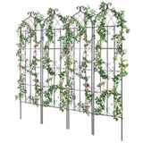 4 Packs Metal Garden Trellis for Climbing Plant Support 71x20 in Rustproof V952-HPJHX4JTH71WYJPT6V0