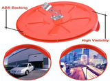 30cmSecurity Mirror PC Convex Traffic Mirror Wide Angle Curved Safety Mirror Circular Pole Mount V1366-AZ2-W-03275