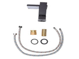 LED Bathroom Sink Faucet Black Waterfall Single Hole Handle Vanity Faucet with 2 Water Pipes V1294-YM0901-3112260003111