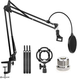 Microphone Radio Broadcasting Stand With 3/8t o 5/8 Screw Adapter 101_14766