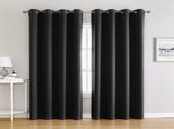 1 Panel Blackout Curtain Panel With Grommets, Thermal Insulating Microfiber Window Drapes For V1237-ZY-807-321